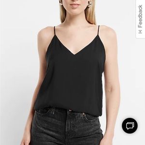 Banana Republic, V-neck sleeveless blouse, size small black